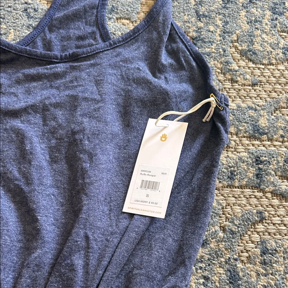 Navy Racerback Romper - Unbranded - Picture 3 of 4
